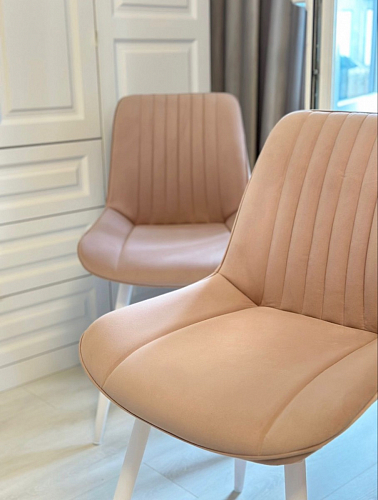 Стул на металлокаркасе Седа К латте / черный фото покупателя 151