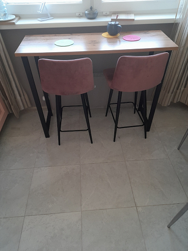 Барная стойка Дилан Лофт 120х60х110 бетон фото покупателя 134