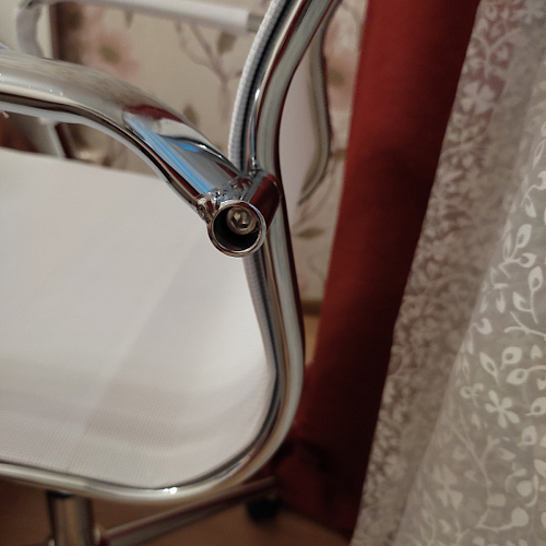 Компьютерное кресло Reus черная сетка / хром фото покупателя 87