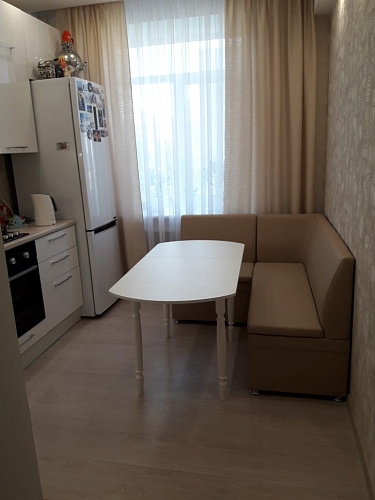 Кухонный диван Уют угловой экокожа белый правый фото покупателя 7