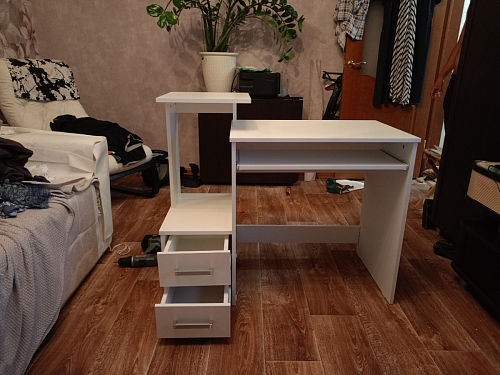 Стол компьютерный Джаз-24 правый венге фото покупателя 147