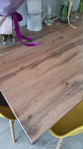 Деревянный стол Лота Лофт 140х80 дуб крафт табачный / черный матовый фото покупателя 488