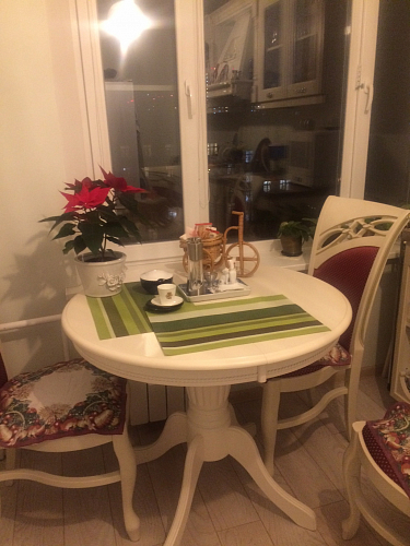 Стол раскладной Toskana 90 butter white фото покупателя 19