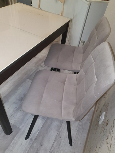 Стул на металлокаркасе Чилли зеленый / черный фото покупателя 1003