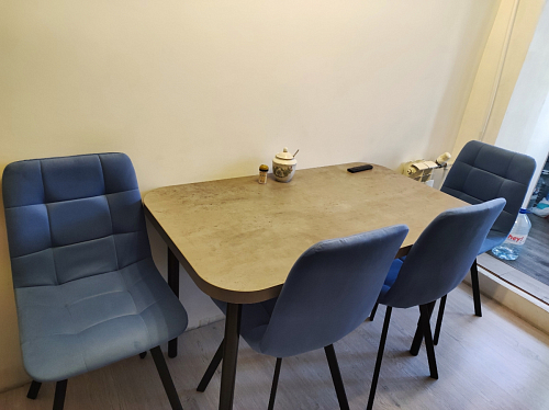 Стул на металлокаркасе Чилли синий / белый фото покупателя 1195