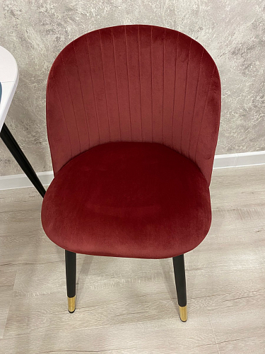 Стул на металлокаркасе Gabi dark beige / black / silver фото покупателя 503