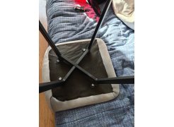 Стул на металлокаркасе Чилли синяя ткань / белый фото покупателя 428