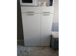 Комод Лайн 13.121 дуб серый craft K 002 PW / белый глянец пвх фото покупателя 8