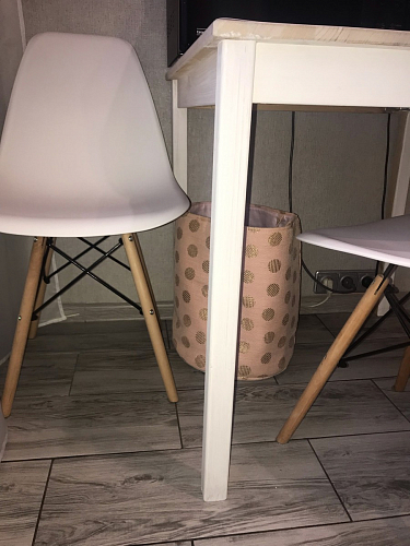 Пластиковый стул Eames PC-015 серо-голубой / дерево фото покупателя 55