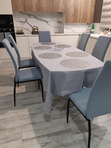 Стул на металлокаркасе Tod light blue / yellow / black фото покупателя 57