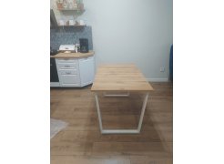 Деревянный стол Лота Лофт 120(160)х75 черный матовый / бетон светлый фото покупателя 183