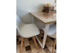 Стол Лота Лофт 140 25 мм черный матовый / дуб вотан фото покупателя 129