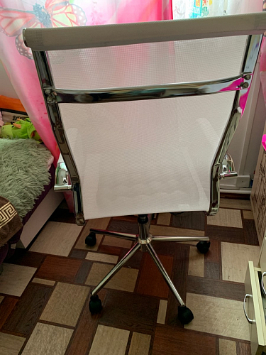 Компьютерное кресло Reus черная сетка / хром фото покупателя 51