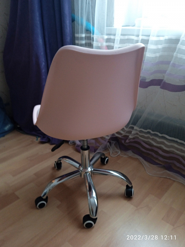 Компьютерное кресло Kolin с подушкой clear / white фото покупателя 591