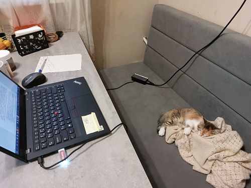 Деревянный стол Лота Лофт 120х75 белый матовый / дуб крафт золотой фото покупателя 752