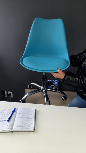 Компьютерное кресло Kolin cappuccino / chrome фото покупателя 8