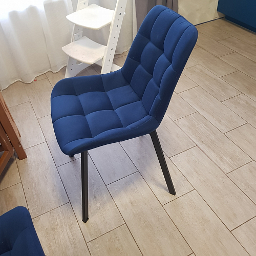 Стул на металлокаркасе Челси велюр коричневый / черный каркас фото покупателя 196