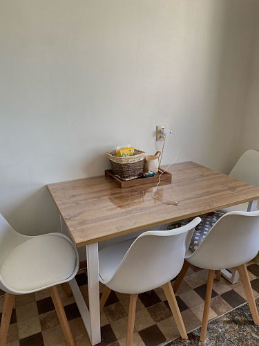 Деревянный стол Лота Лофт 140х80 дуб крафт табачный / черный матовый фото покупателя 128