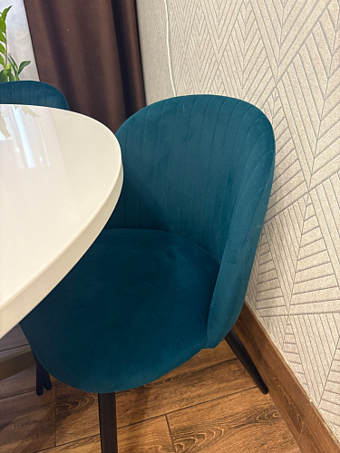 Стул на металлокаркасе Gabi 1 light purple / black фото покупателя 637