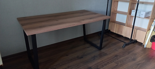 Стол Лота Лофт 120 32 мм бетон / черный матовый фото покупателя 140