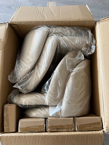 Стул на металлокаркасе Gabi 1 light purple / black фото покупателя 340