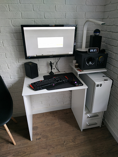 Компьютерный стол Джаз-24 левый венге фото покупателя 10