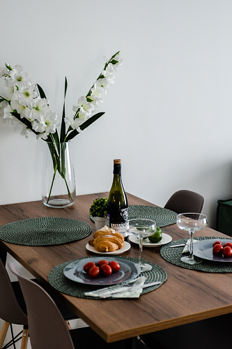 Стол Тринити Лофт 120 32 мм дуб галифакс табако / черный матовый фото покупателя 670