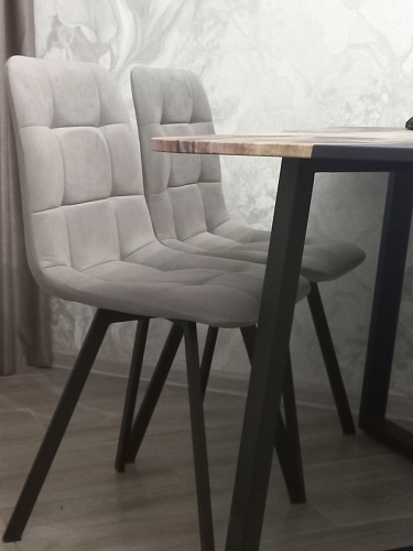 Комплект стульев Чилли 2 шт бежевый / черный фото покупателя 907