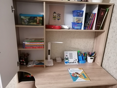 Компьютерный стол КСТ-16 левый дуб сонома / белый фото покупателя 7