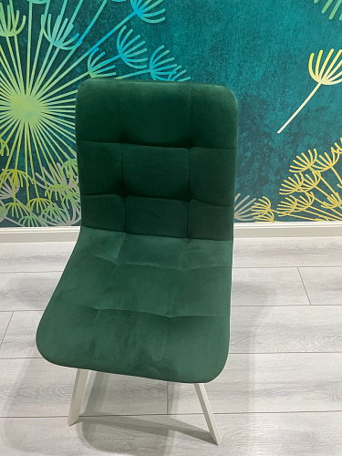 Стул на металлокаркасе Чилли К светло-серый велюр / черный каркас фото покупателя 829