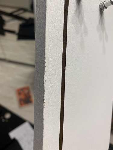 Компьютерный стол Soho black grained / white фото покупателя 5