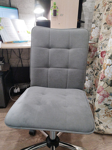 Компьютерное кресло One флок серый 29 фото покупателя 98