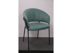 Стул на металлокаркасе Лео антрацитовый / белый из шоурума 1