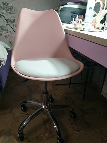 Компьютерное кресло Kolin с подушкой clear / white фото покупателя 6