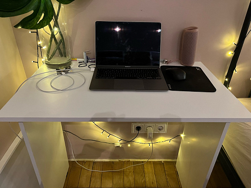 Стол письменный Kiwi дуб молочный  - Уцененный экземпляр фото покупателя 14