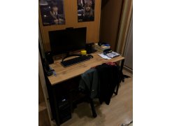 Письменный стол Леон Лофт бетон / черный матовый фото покупателя 123