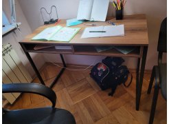 Письменный стол Леон Лофт бетон / черный матовый фото покупателя 87