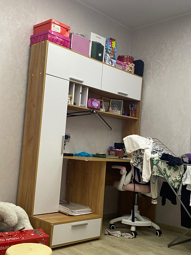 Письменный стол Лайт 03.243 дуб золотой (craft) / белый премиум фото покупателя 216