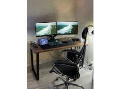 Стол Лота Лофт 140 25 мм юта / белый матовый фото покупателя 536