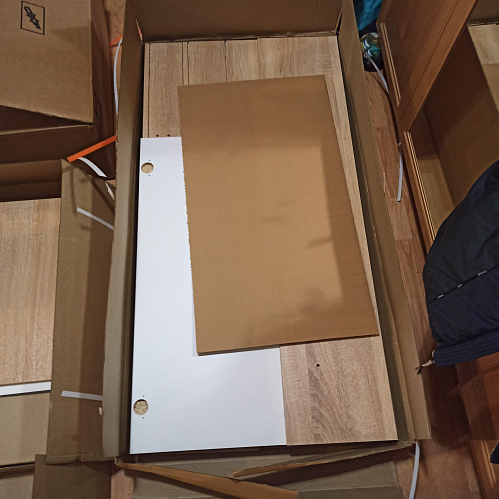 Компьютерный стол КСТ-16 левый дуб сонома / белый фото покупателя 142