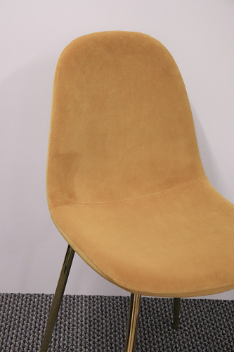 Стул на металлокаркасе Lilu темно-бежевый / белый из шоурума 2