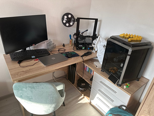 Компьютерный стол КСТ-109П правый венге фото покупателя 92