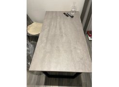 Деревянный стол Лота Лофт 120(160)х75 черный матовый / бетон светлый фото покупателя 885