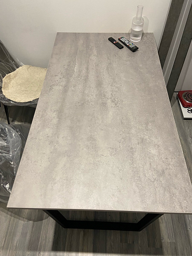 Стол раскладной Лота Лофт 120 25 мм юта / черный матовый фото покупателя 885