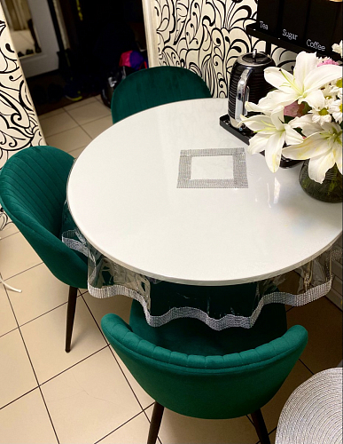 Стул на металлокаркасе Gabi dark beige / black / silver фото покупателя 656