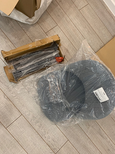 Стул на металлокаркасе Gabi 1 light purple / black / gold фото покупателя 255