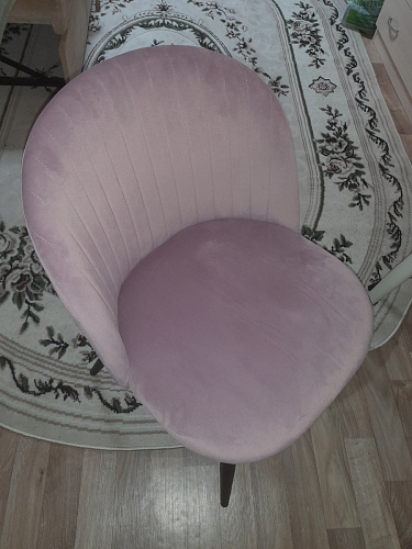 Стул на металлокаркасе Gabi dark beige / black / silver фото покупателя 71