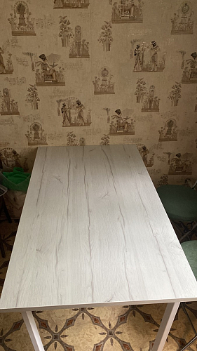 Деревянный стол Лота Лофт 140х80 черный матовый / бетон светлый фото покупателя 385