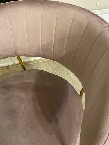 Стул на металлокаркасе Kamelia бежевый / золотой фото покупателя 23