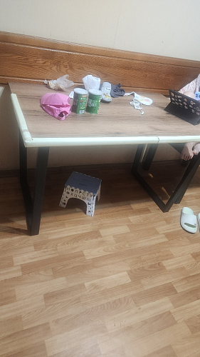 Деревянный стол Лота Лофт 120x75 дуб крафт табачный / черный матовый фото покупателя 892